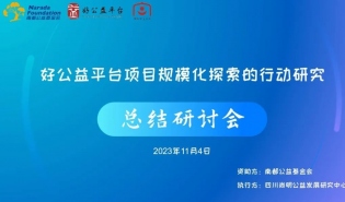好公益平台规模化探索的行动研究总结会回顾